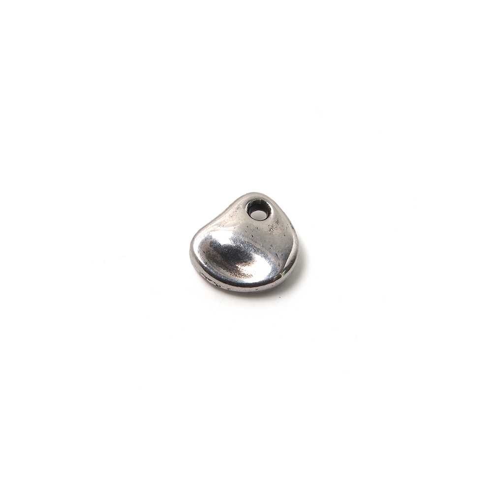 Colgante Piedra con hueco para anilla de 1.5mm. de diámetro. Bañados en plata de ley oxidada.
